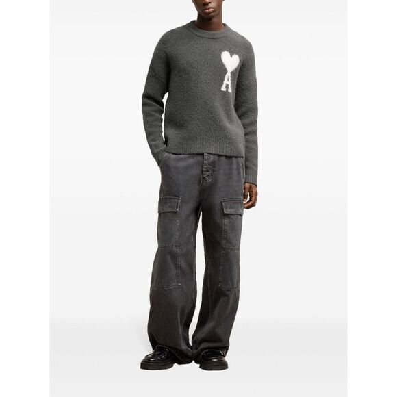 Ami Paris Men Ami De Coeur Wool Sweater - Picture 4 of 7